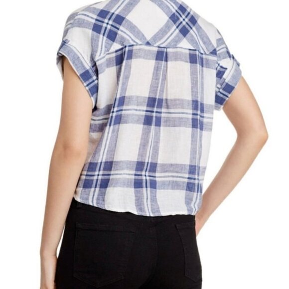 RAILS Amelie Front-tie Plaid Shirt - Picture 3 of 14